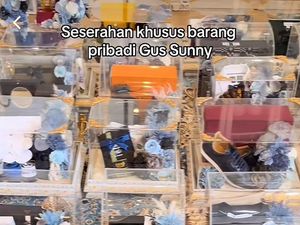 Viral Seserahan Mewah dari Wanita ke Calon Suami Dibawa Ratusan Santri