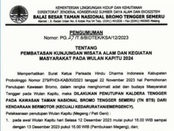 Akses Kendaraan ke Bromo Dibatasi Jelang Wulan Kapitu, Simak Jadwalnya!