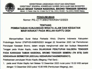 Akses Kendaraan ke Bromo Dibatasi Jelang Wulan Kapitu, Simak Jadwalnya! Akses Kendaraan ke Bromo Dibatasi Jelang Wulan Kapitu, Simak Jadwalnya!