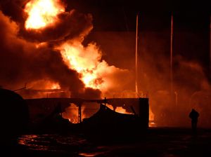 Gegara Perang, Depo Minyak di Donetsk Ukraina Ludes Terbakar