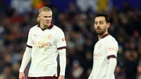 Manchester City, yang pada awalnya difavoritkan juara lagi musim ini, sekarang ada di posisi ketiga dengan 29,4 persen. Foto: Action Images via Reuters/ANDREW BOYERS  
