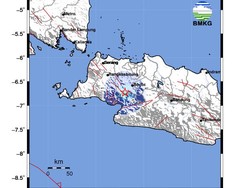 Gempa M 4,0 Guncang Kota Bogor Jawa Barat