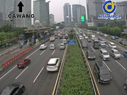 Tol Dalam Kota dari Cawang hingga Tomang Padat Sore Ini