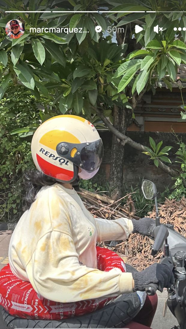 Liburan Marc Marquez di Bali.