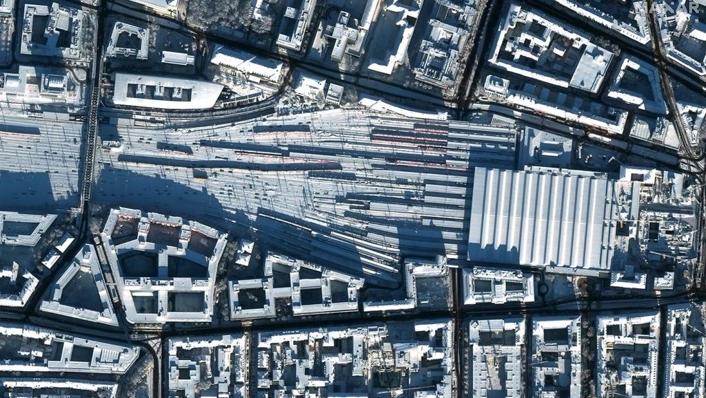 Potret Munich Memutih Akibat Salju Potret Munich Memutih Akibat Salju