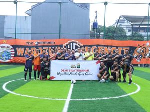 TNI-Polri Bersama Jakmania Warung Buncit Kompak Kawal Pemilu Damai