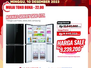 Cuma di Transmart Full Day Sale! Beli Kulkas Diskon Rp 3 Jutaan