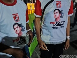 Massa HUT PSI Seragam Kaus Partai Jokowi, Grace Natalie Bilang Begini