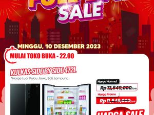 Buruan! Kulkas Dua Pintu di Transmart Full Day Sale Diskon 3,8 Juta