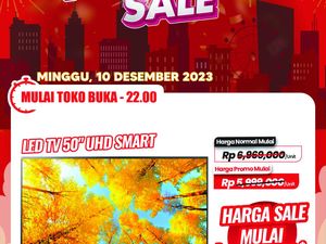 Smart TV 50 Inch di Transmart Full Day Sale Diskon Rp 2,2 Juta
