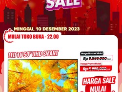 Smart TV 50 Inch di Transmart Full Day Sale Diskon Rp 2,2 Juta