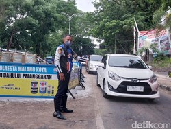 Jalan Bandung Kota Malang yang Ambles Tuntas Diperbaiki, Satu Lajur Dibuka