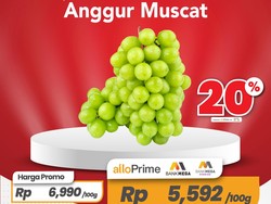 Promo Anggur Muscat untuk Suguhan Hari Raya, Harganya Rp 50 Ribuan!
