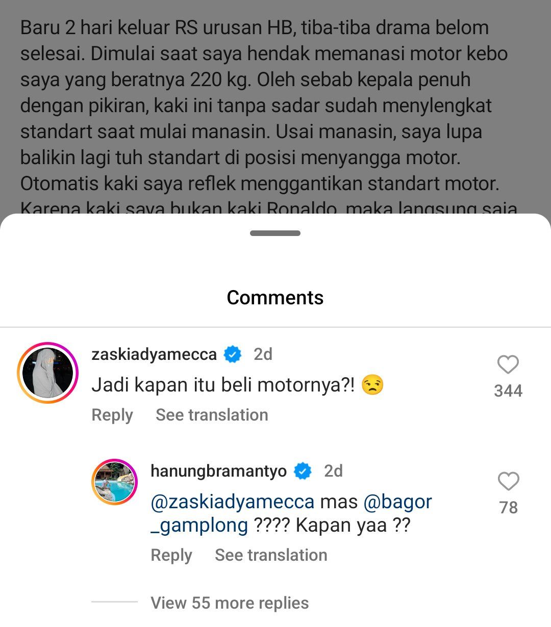 Komentar Zaskia Adya Mecca