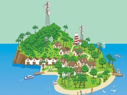 Tol Langit dan BTS Geber Internet di Natuna