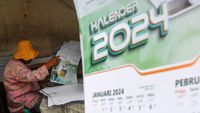 Jelang Pemilu, Produksi Kalender di Jakarta Meningkat