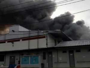 Peternakan Ayam di Sukabumi Terbakar