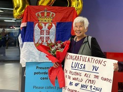 Keren! Nenek 79 Tahun Tuntaskan Keliling Dunia, Total 193 Negara