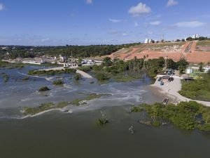 Penampakan Pecahnya Tambang Garam Batuan di Brasil Penampakan Pecahnya Tambang Garam Batuan di Brasil