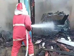 Mobil di Garasi Terbakar Merambat Bakar Rumah Warga Banyuwangi