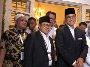 Van Mewah Antar Anies dan Cak Imin ke Debat Capres