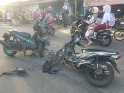 Adu Banteng Motor di Sukoharjo, 1 Emak-emak Tewas