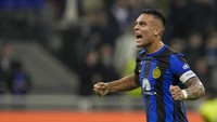 Lautaro Martinez sejauh ini sudah kemas 14 gol dari 15 laga di Liga Italia (AP)