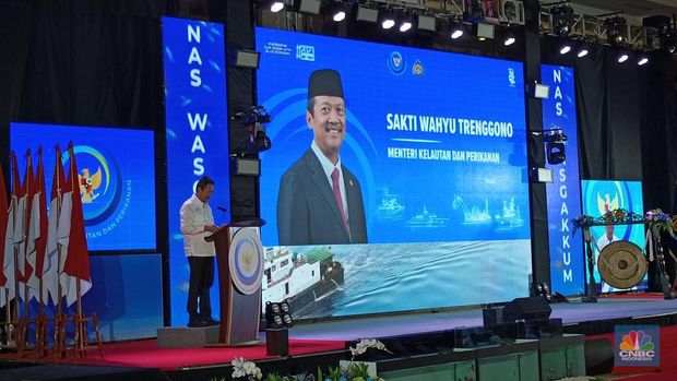 Menteri Kelautan dan Perikanan (MenKP) Sakti Wahyu Trenggono. (CNBC Indonesia/Martya Sari)