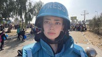 8 Potret Plestia Alaqad, Jurnalis Wanita Tangguh dari Palestina