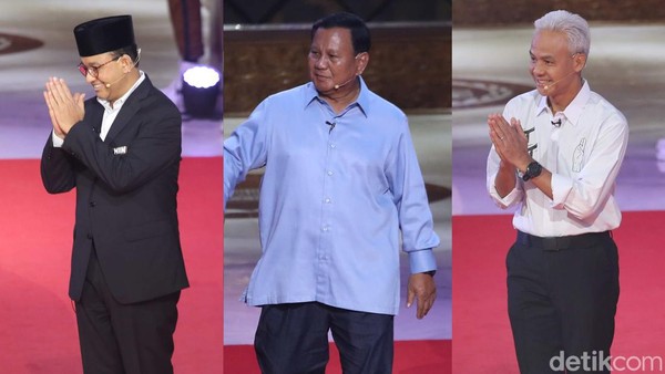 Potret Kostum Khas Capres-Cawapres di Debat Perdana Potret Kostum Khas Capres-Cawapres di Debat Perdana