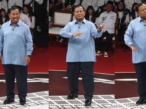 Momen Prabowo Keluarkan Jurus Silat di Panggung Debat Momen Prabowo Keluarkan Jurus Silat di Panggung Debat