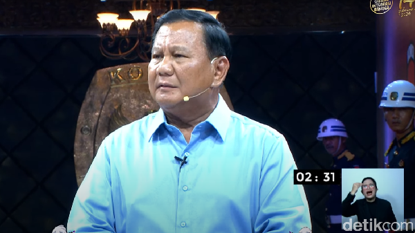 Debat Capres Prabowo Subianto