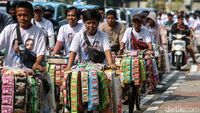 Ratusan Starling Konvoi Dukung Prabowo-Gibran