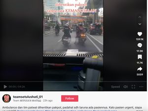 Pengawal Ambulans Disetop Polisi, Sopir Ambulans Malah Urus yang Ditilang Pengawal Ambulans Disetop Polisi, Sopir Ambulans Malah Urus yang Ditilang