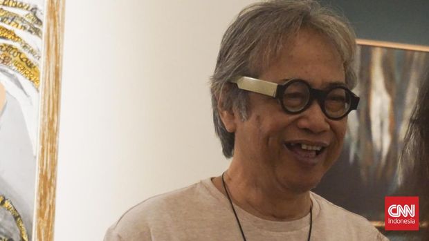 Seniman Butet Kartaredjasa ditemui di Jogja Gallery, Senin (11/12)