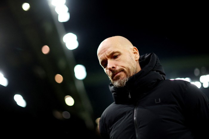 Soccer Football - Champions League - Group A - Manchester United v Bayern Munich - Old Trafford, Manchester, Britain - December 12, 2023 Manchester United manager Erik ten Hag before the match REUTERS/Carl Recine