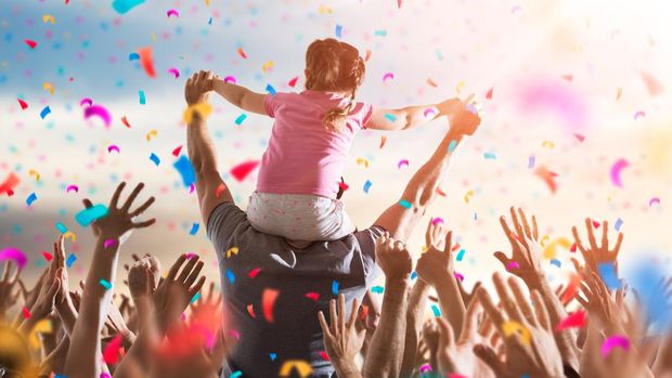 Ilustrasi Anak Nonton Konser