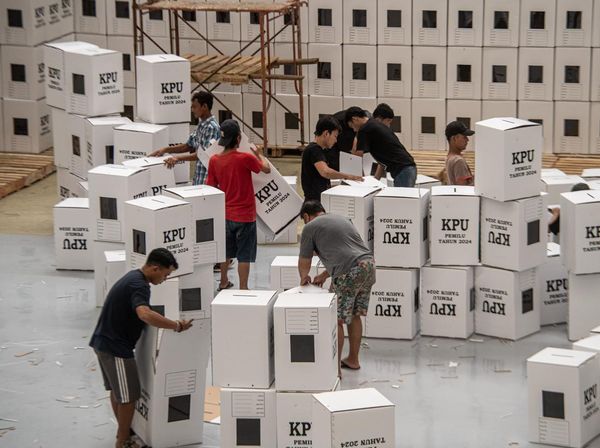 KPU Palembang Mulai Rakit 23 Ribu Kotak Suara
