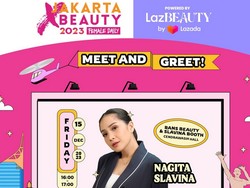 Meet & Greet dengan Nagita Slavina - Tasya Farasya di Jakarta X Beauty 2023
