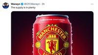 Tangis pendukung MU bisa nih jadi minuman kalengan. (Foto: Twitter @CFCWaneyn)