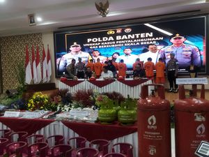 Polda Banten Tangkap 8 Pengoplos Elpiji, Rugikan Negara Rp 1 M Per Hari