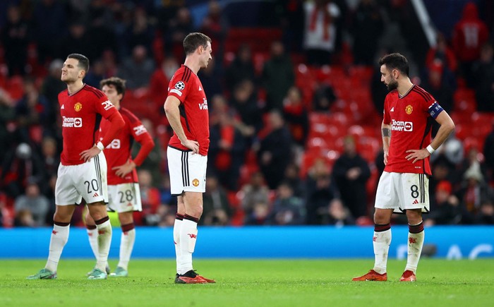 Manchester United tersingkir dari Liga Champions usai kalah 0-1 dari Bayern Munich. Para pemainnya pun sangat terpukul.