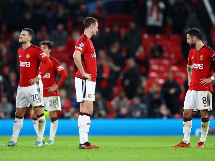 Manchester United tersingkir dari Liga Champions usai kalah 0-1 dari Bayern Munich. Para pemainnya pun sangat terpukul.