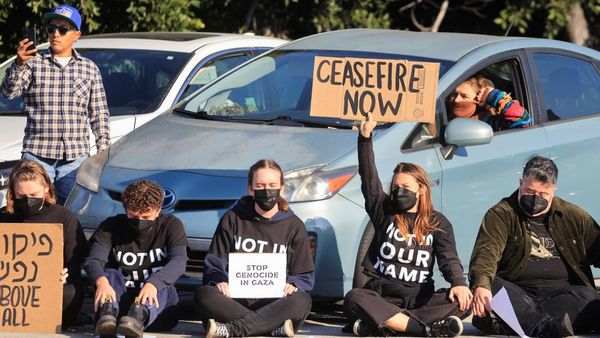 Aksi Aktivis Yahudi Blokir Jalan di AS Tuntut Gencatan Senjata Gaza