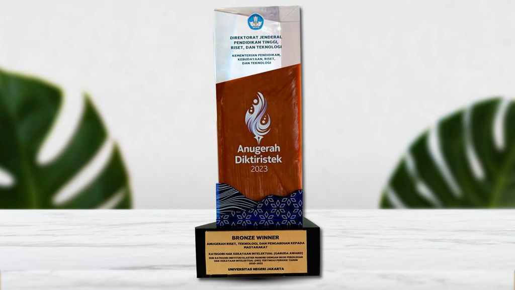 Anugerah Diktiristek 2023, LPPM UNJ Raih Penghargaan HKI Tertinggi Anugerah Diktiristek 2023, LPPM UNJ Raih Penghargaan HKI Tertinggi