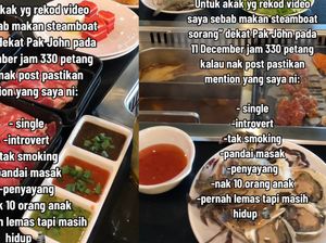Direkam Saat Makan Sendirian di Restoran, Pria Ini Beri Komentar Kocak Direkam Saat Makan Sendirian di Restoran, Pria Ini Beri Komentar Kocak