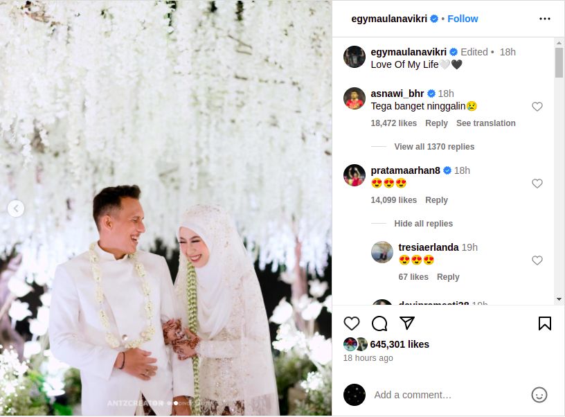 Unggahan Egy Maulana Vikri