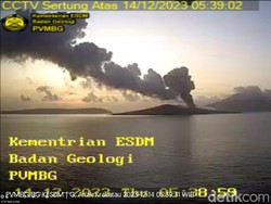 Gunung Anak Krakatau Kembali Erupsi, Tinggi Abu Vulkanik 1.000 Meter