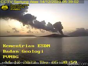 Gunung Anak Krakatau Kembali Erupsi, Tinggi Abu Vulkanik 1.000 Meter Gunung Anak Krakatau Kembali Erupsi, Tinggi Abu Vulkanik 1.000 Meter
