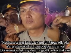 Momen Haru Perwira Polisi Kenang Mendiang Istri Saat Pelantikan di Setukpa